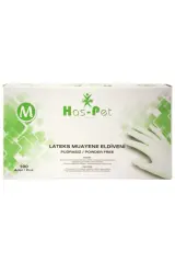 Beyaz Lateks Eldiven Medium 100'lü