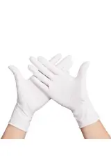 Beyaz Lateks Eldiven Medium 100'lü