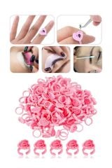 Demet Yüzüğü , İpek Kirpik Kolay Volume Yapıştırıcı Yüzükleri 200 Adet