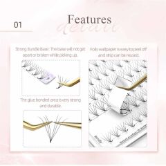 NAGARAKU 7D VOLÜME MIX İPEK KİRPİK 0.07 KALINLIK D KIVRIM 8-15 MM