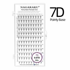 NAGARAKU 7D VOLÜME MIX İPEK KİRPİK 0.07 KALINLIK D KIVRIM 8-15 MM