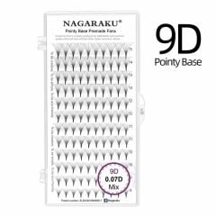 NAGARAKU 9D VOLÜME MIX İPEK KİRPİK 0.07 KALINLIK D KIVRIM 8-15 MM