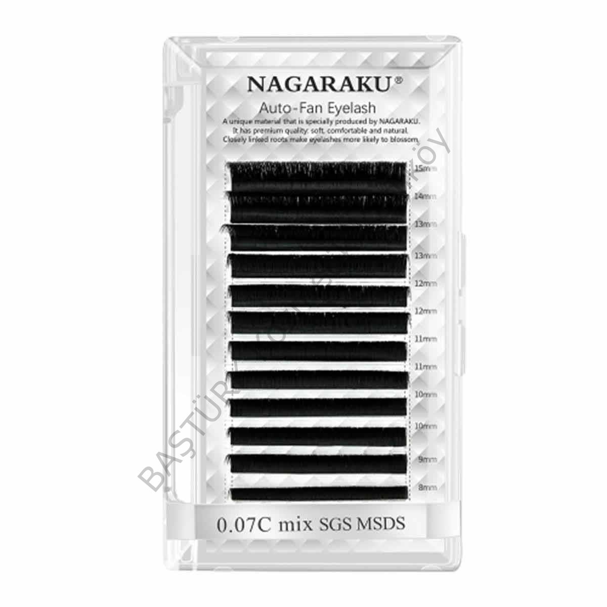 NAGARAKU ÇEK BIRAK İPEK KİRPİK 0.07 C KIVRIM