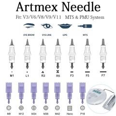 Adanil Artmex R3 Kalıcı Makyaj İğnesi 3 Pin 10 Adet
