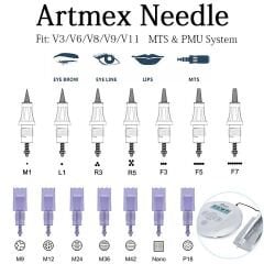 Adanil Artmex R5 Kalıcı Makyaj İğnesi 5 Pin 1 Adet