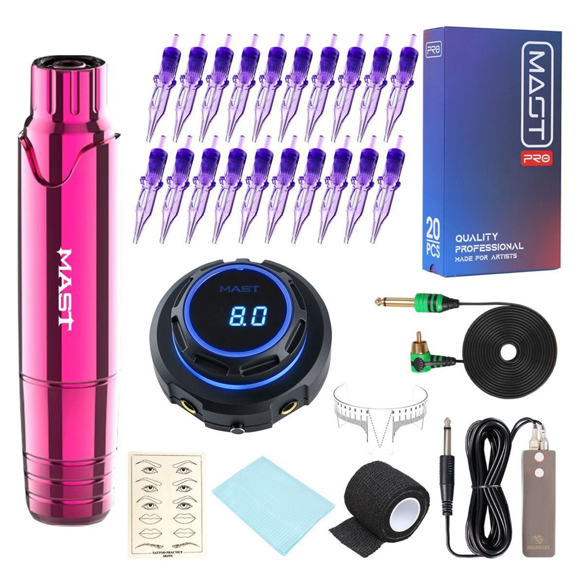 P10 Kalıcı Makyaj Seti Pembe Power Supply Cihaz Resimde Ki Orijinal Ürünler Gönderilir