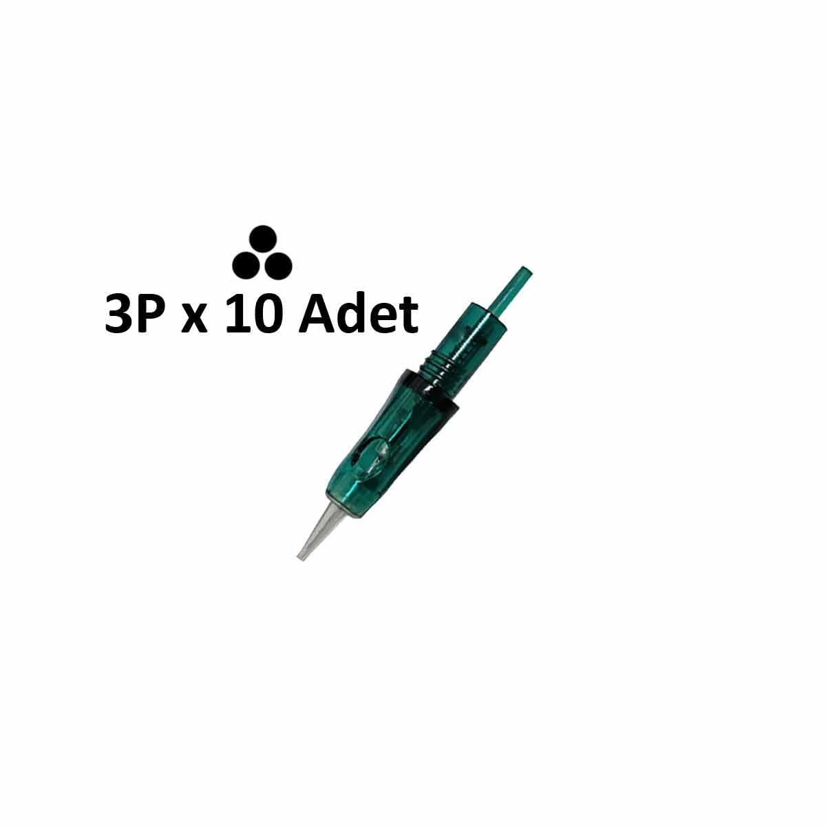 Adanil Monika 3P Kalıcı Makyaj İğnesi 3 Pin 10 Adet