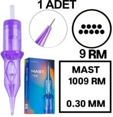 MAST PRO KALICI MAKYAJ VE DÖVME KARTUŞ İĞNE 1 ADET 1009M-1 0.30 KALINLIK MAGNUM DOLDURMA