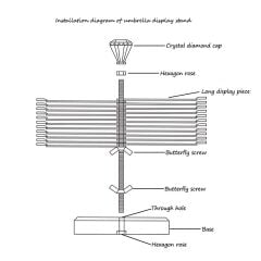 Kalıcı Oje Stant 120 Adet Elmas Başlıklı Döner Büyük Kalıcı Oje Renk Sergileme Standı Kemik