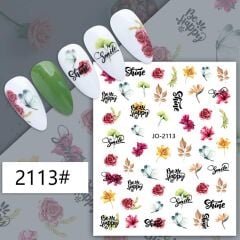 AVyu Çiçek Kelebek Sticker J0-2113