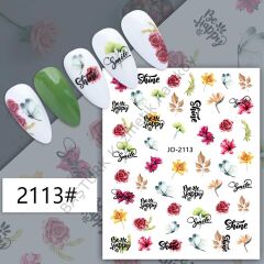 Adanil Çiçek Kelebek Sticker J0-2113