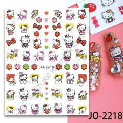 Adanil Çiçek Toka Kalp Hello Kitty Sticker J0-2218