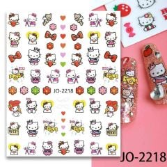 AVyu Çiçek Toka Kalp Hello Kitty Sticker J0-2218