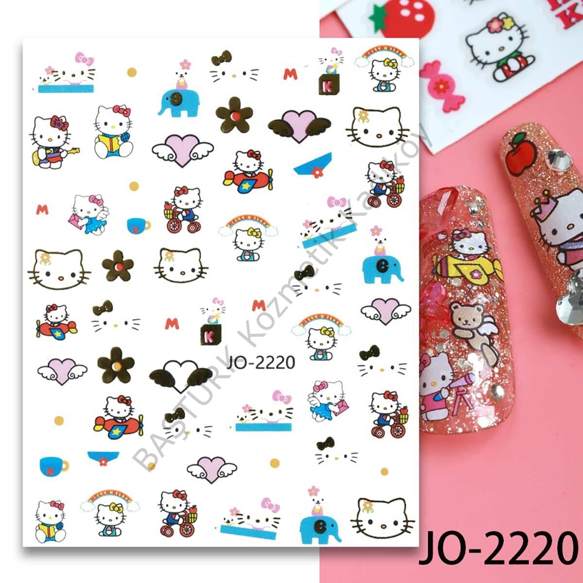 Adanil Fil Bisiklet Uçak Hello Kitty Sticker J0-2220