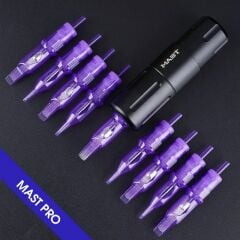 MAST PRO KALICI MAKYAJ VE DÖVME KARTUŞ İĞNE 10 ADET 1015M-1 0.30 KALINLIK MAGNUM DOLDURMA