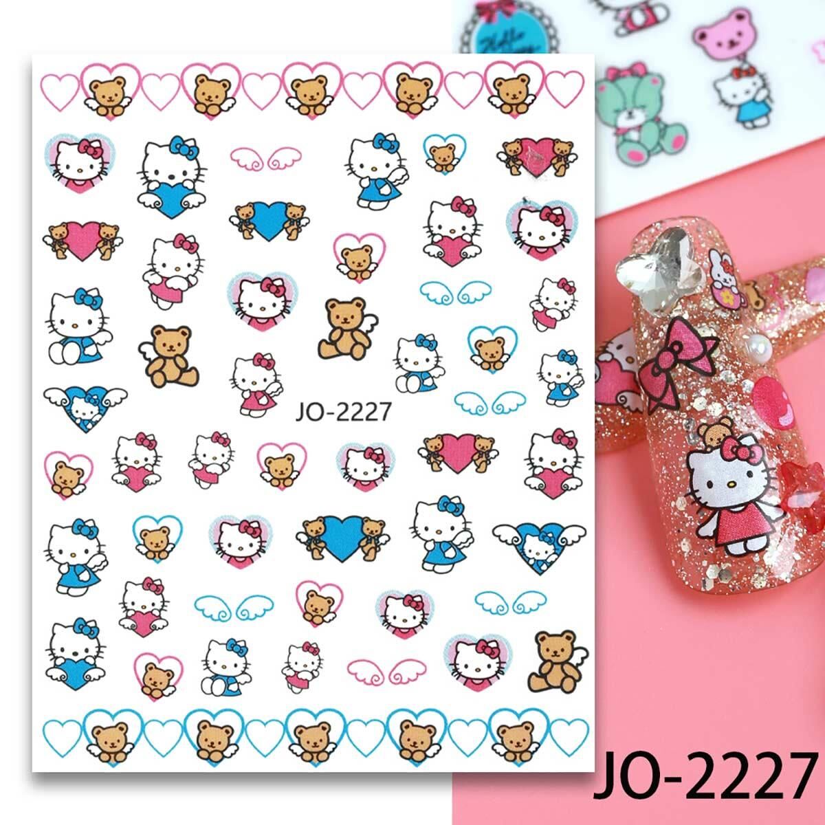 Adanil Melek Kanat Ayıcık Hello Kitty Sticker J0-2227