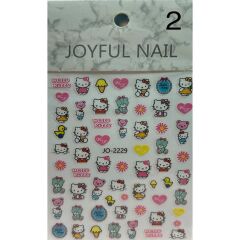 Adanil Çiçek Kalp Ördek Hello Kitty Sticker J0-2229