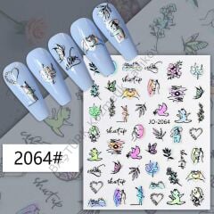 Adanil Hologramlı Bitki Kadın Enerji Sticker J0-2064