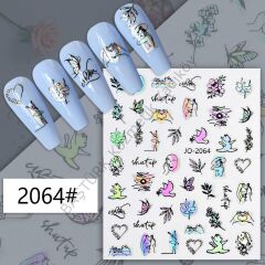 Adanil Hologramlı Bitki Kadın Enerji Sticker J0-2064