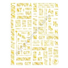 Adanil London NY Şehir Yazılı Sticker DH-045