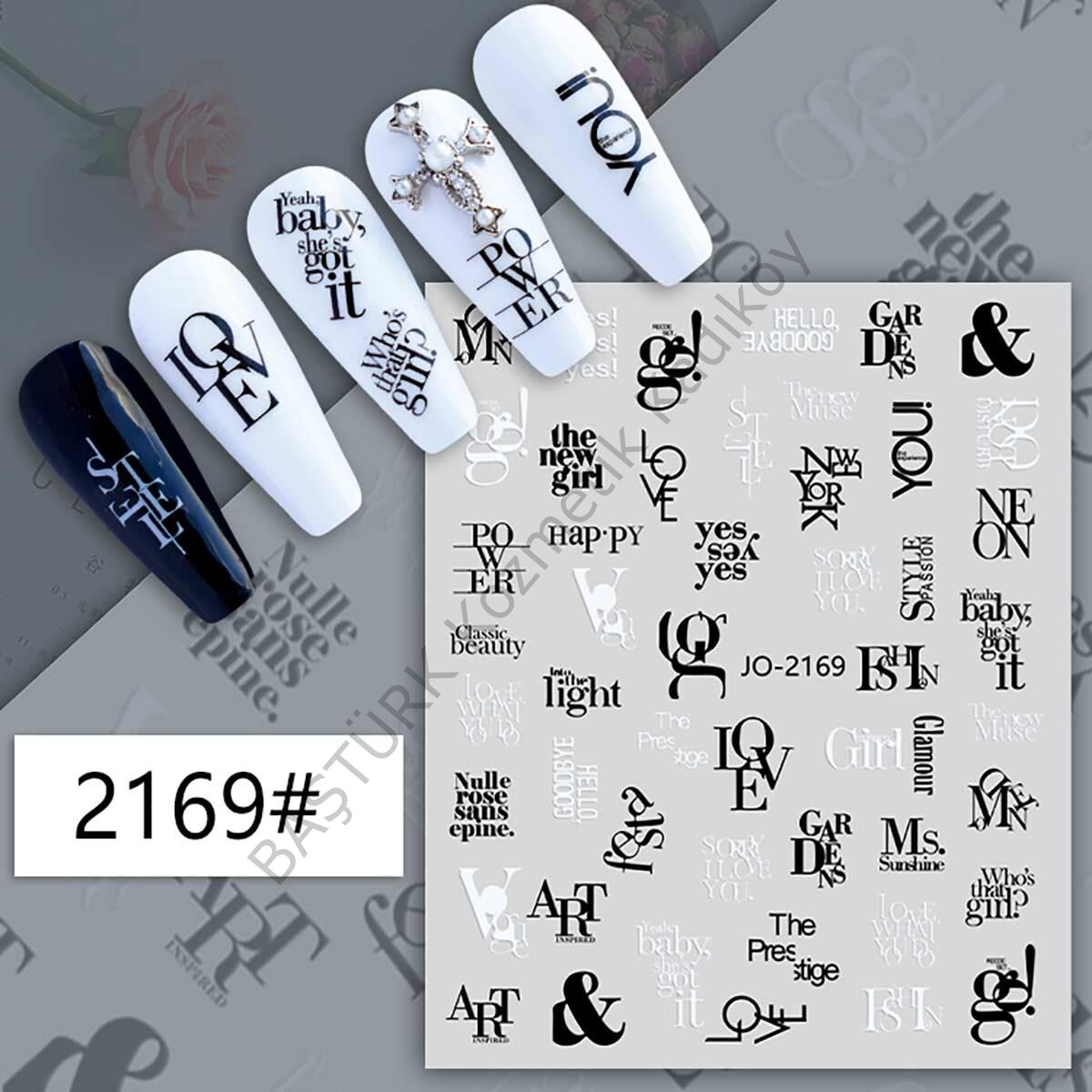 Adanil Girl Happy Love Yazılı Sticker J0-2169