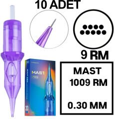MAST PRO KALICI MAKYAJ VE DÖVME KARTUŞ İĞNE 10 ADET 1009M-1 0.30 KALINLIK MAGNUM DOLDURMA