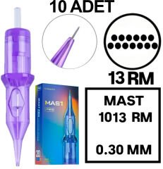 MAST PRO KALICI MAKYAJ VE DÖVME KARTUŞ İĞNE 10 ADET 1013M-1 0.30 KALINLIK MAGNUM DOLDURMA