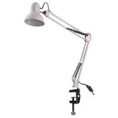 Mengeneli Masa Lambası Beyaz Esnek Ayarlanabilir 360 Derece Dönebilen Güzellik Salonu Lambası