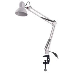 Mengeneli Masa Lambası Beyaz Esnek Ayarlanabilir 360 Derece Dönebilen Güzellik Salonu Lambası