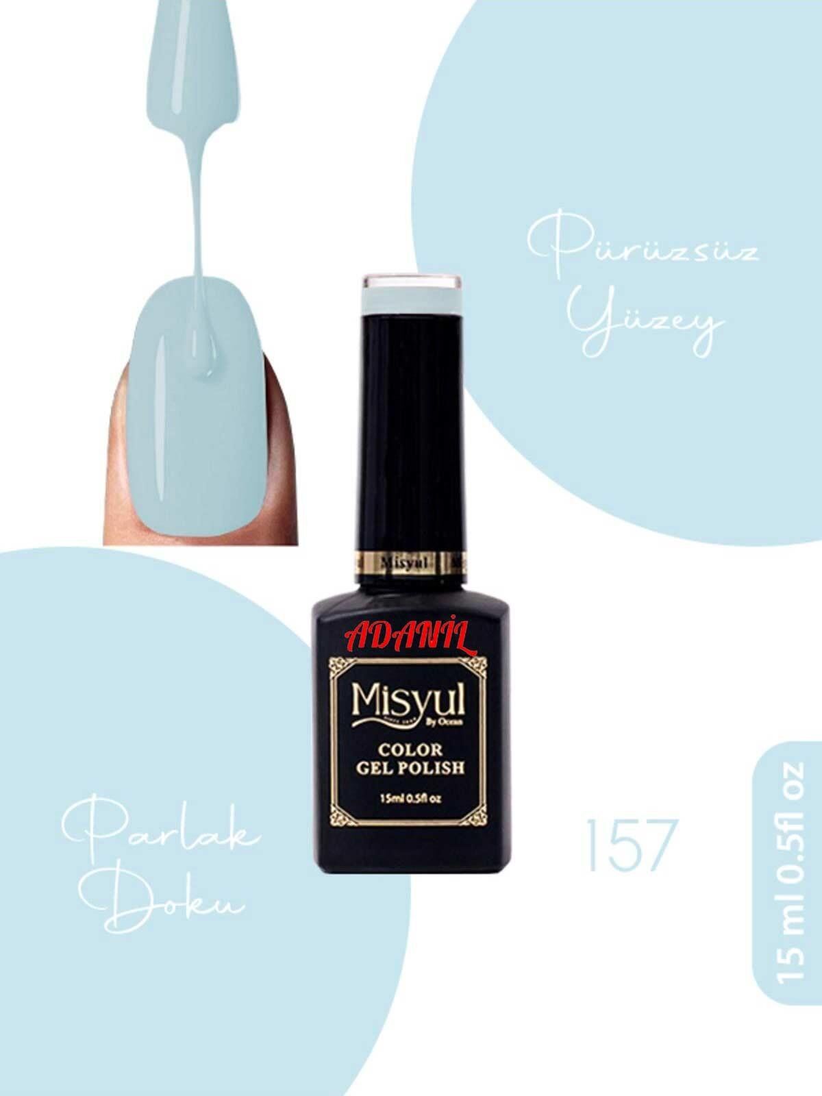 Adanil 15 ml Misyul Profesyonel Gökyüzü MavisiKalıcı Oje Mis-157