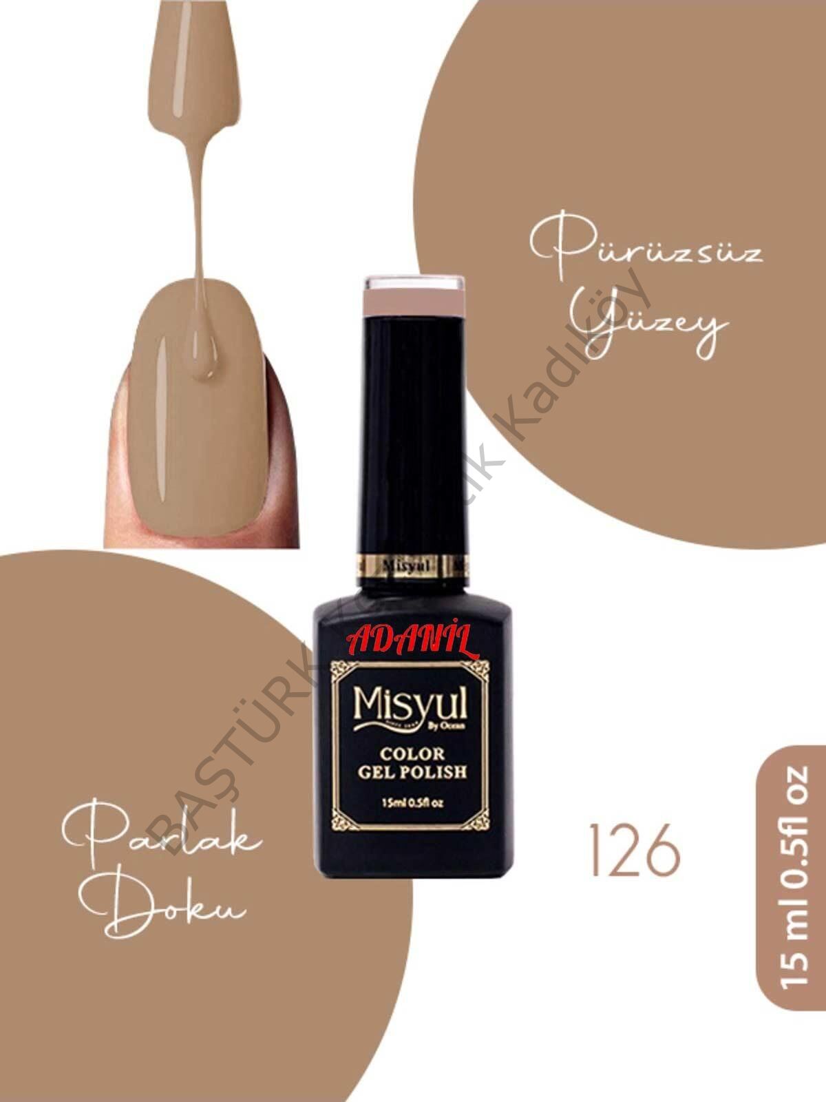 Adanil 15 ml Misyul Profesyonel Kalıcı Oje Mis-126