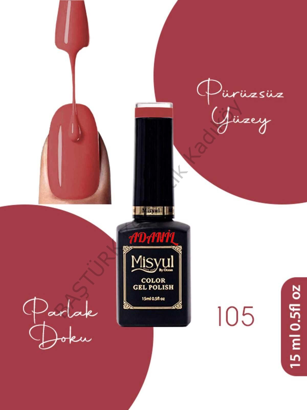 Adanil 15 ml Misyul Profesyonel Kalıcı Oje Mis-105
