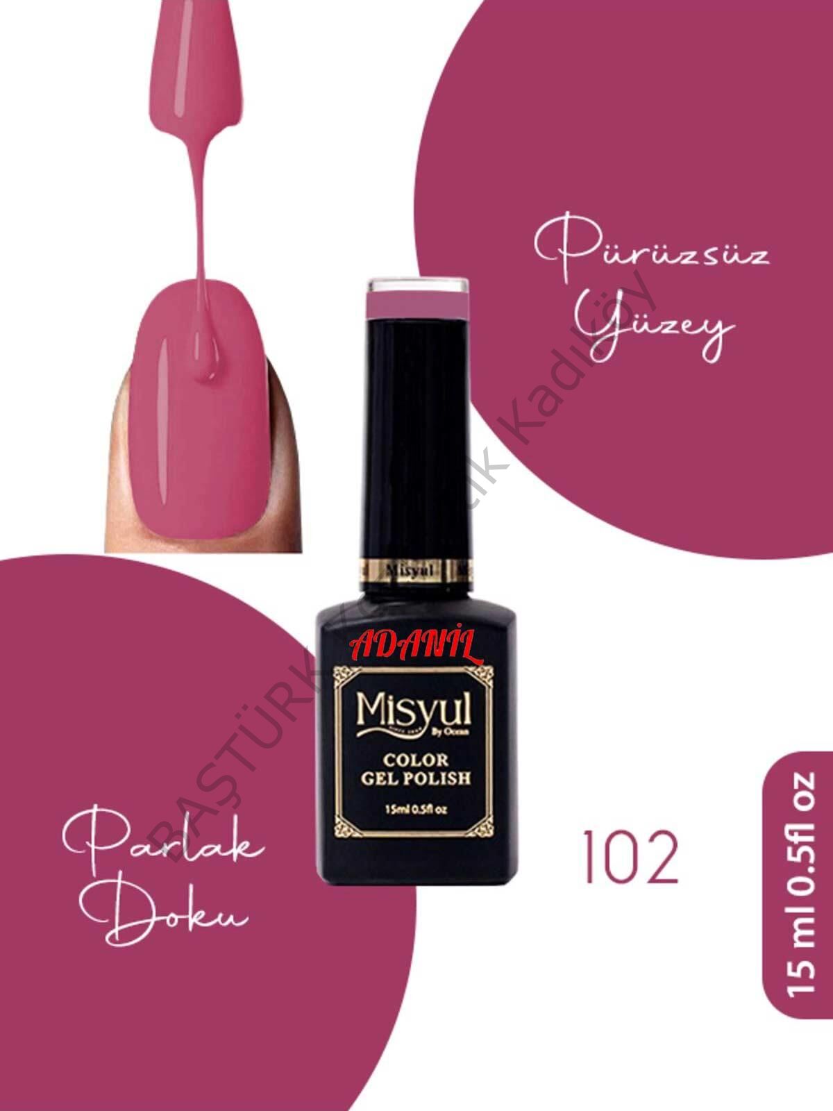 Adanil 15 ml Misyul Profesyonel Kalıcı Oje Mis-102
