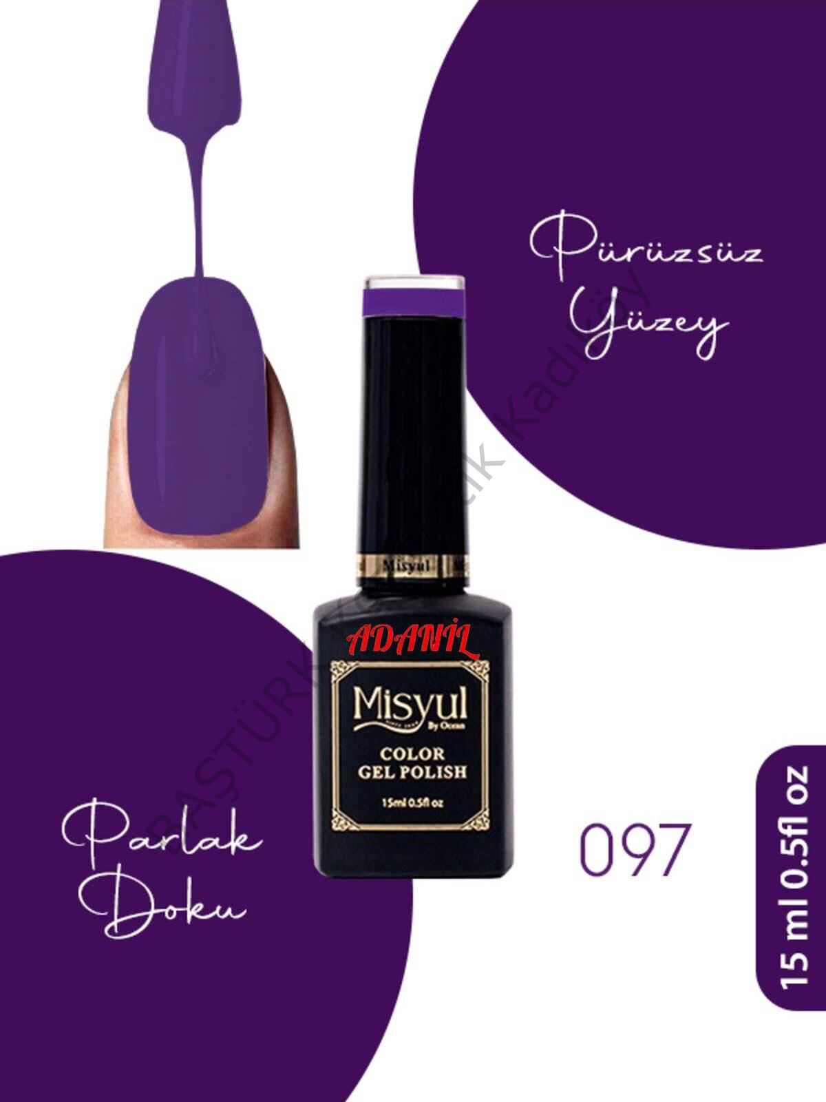 Adanil 15 ml Misyul Profesyonel Kalıcı Oje Mis-097