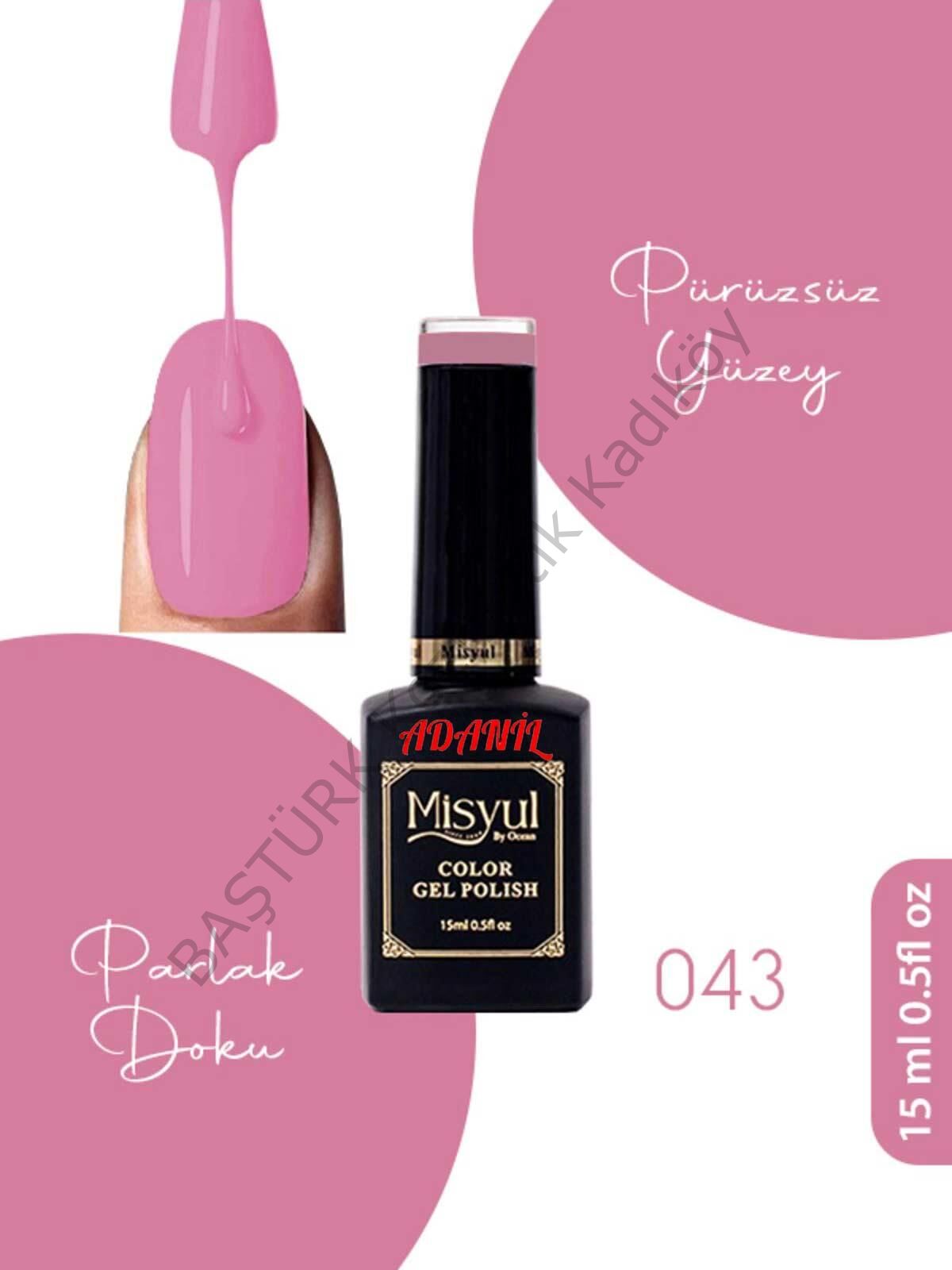 Adanil 15 ml Misyul Profesyonel Kalıcı Oje Mis-043
