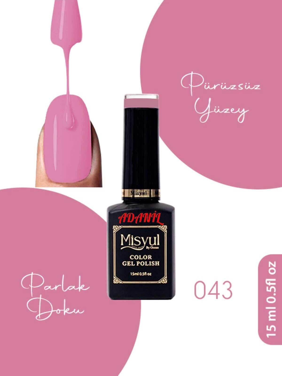 Adanil 15 ml Misyul Profesyonel Kalıcı Oje Mis-043