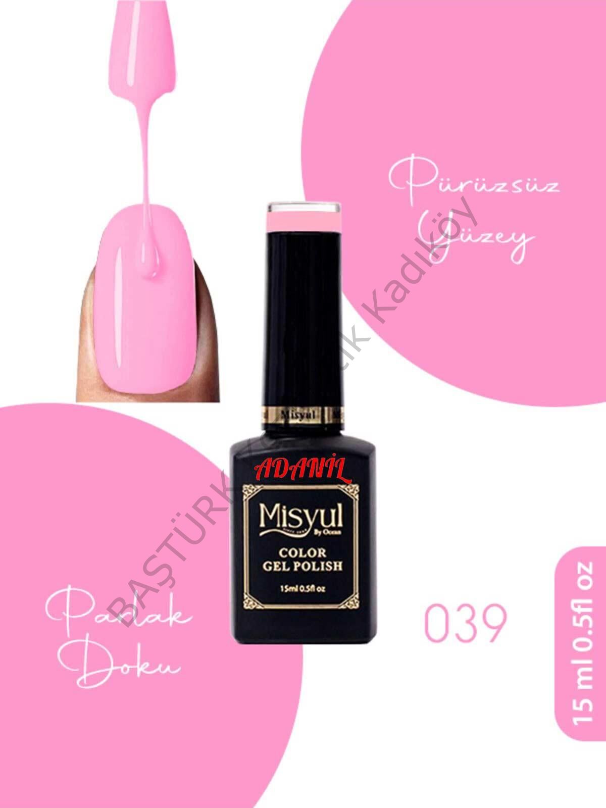 Adanil 15 ml Misyul Profesyonel Lila Kalıcı Oje Mis-039
