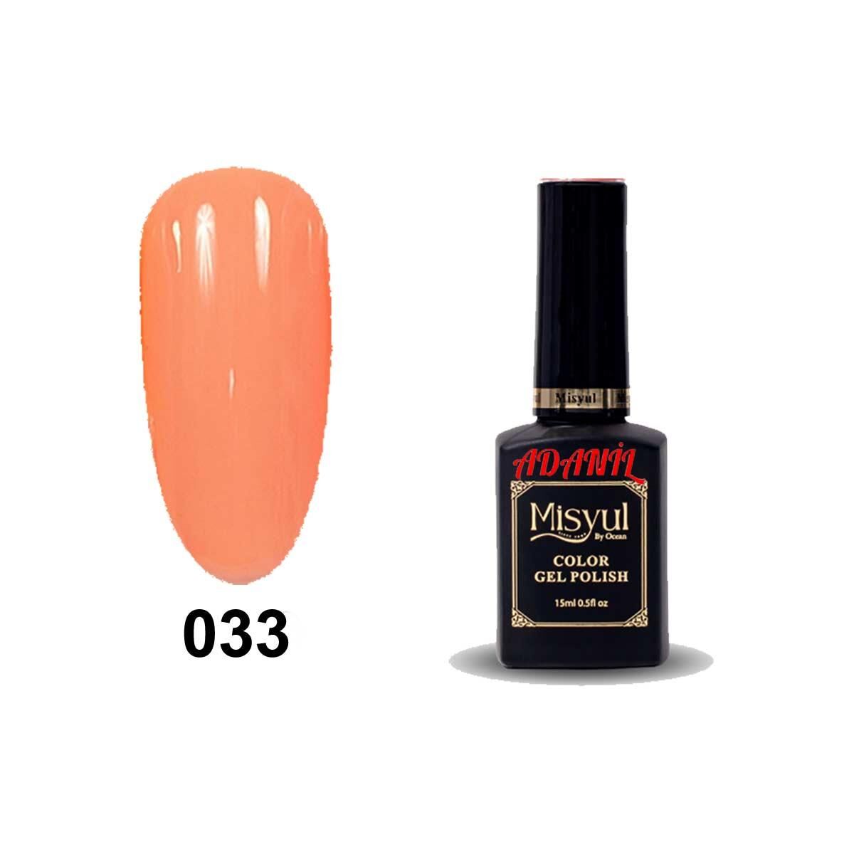 Adanil 15 ml Misyul Profesyonel Şeftali Rengi Kalıcı Oje Mis-033