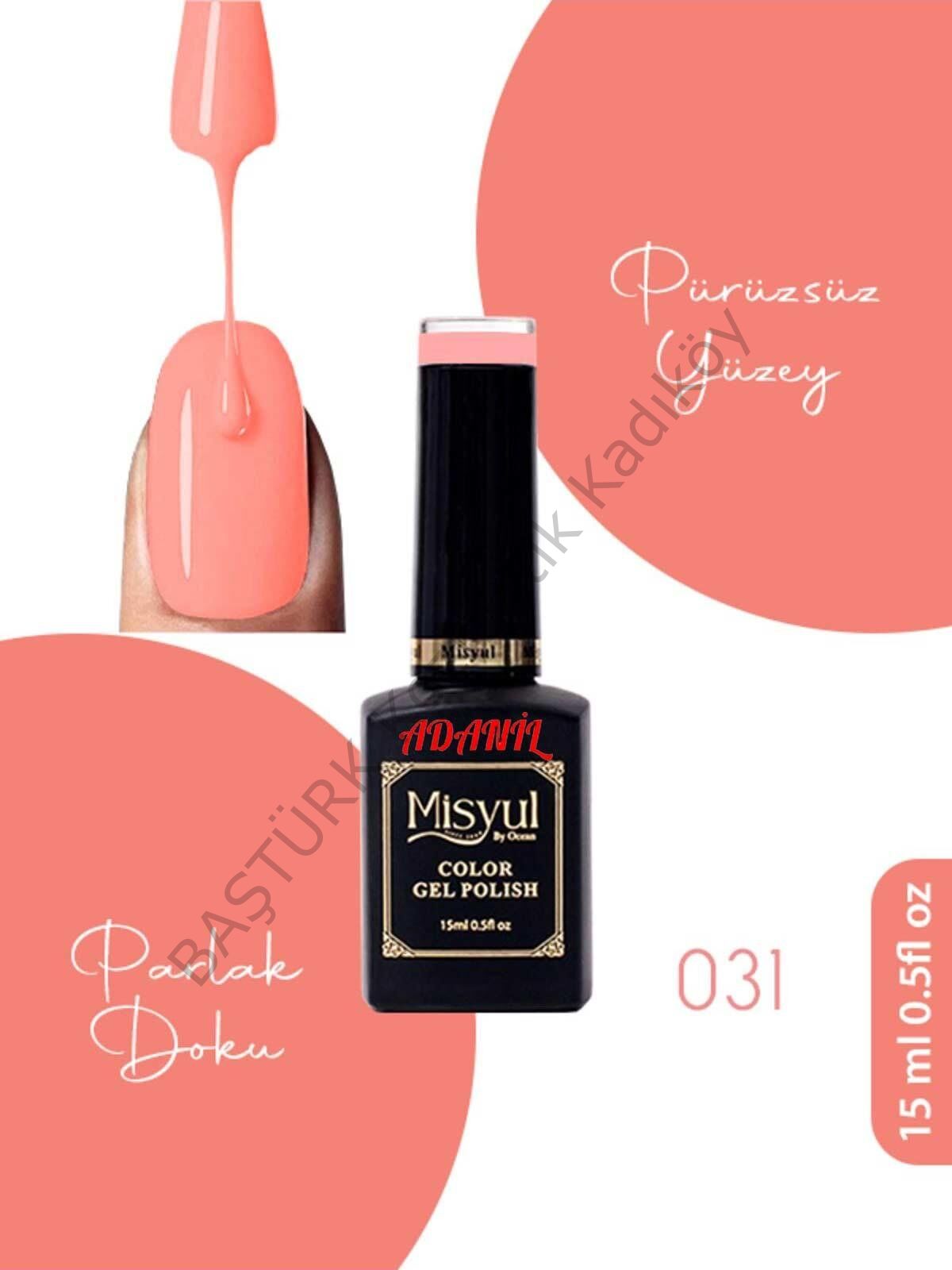 Adanil 15 ml Misyul Profesyonel Kalıcı Oje Mis-031