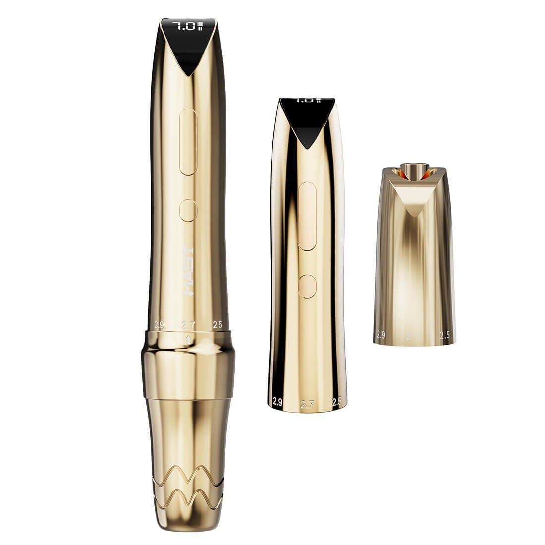 P60 Altın Kalıcı Makyaj Cihazı Yedek Bataryalı RCA Kablo Aparatı Power Supply Kesintisiz İşlem