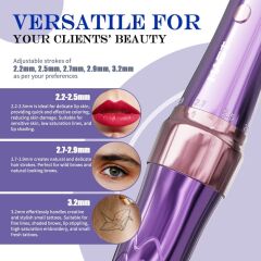 P60 Pembe Kalıcı Makyaj Cihazı Yedek Bataryalı RCA Kablo Aparatı Power Supply Kesintisiz İşlem