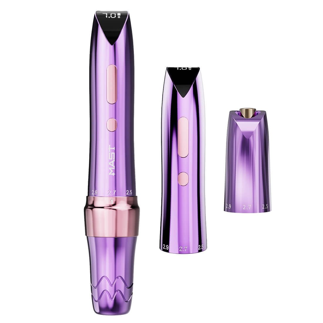 P60 Mor Kalıcı Makyaj Cihazı Yedek Bataryalı RCA Kablo Aparatı Power Supply Kesintisiz İşlem