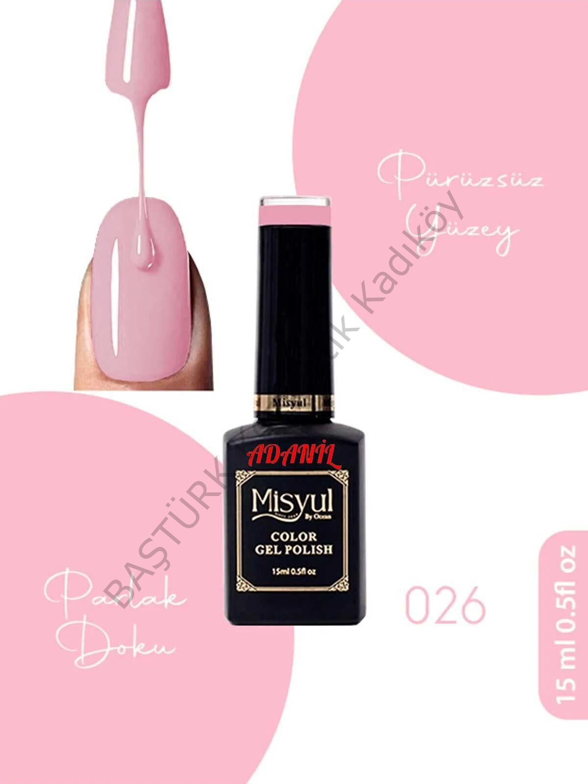 Adanil 15 ml Misyul Profesyonel Kalıcı Oje Mis-026