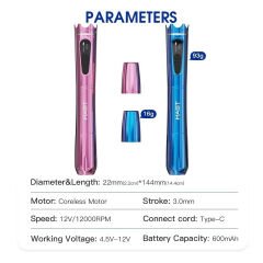 Crown Princess Siyah Kalıcı Makyaj Cihazı Power Supply Kesintisiz İşlem
