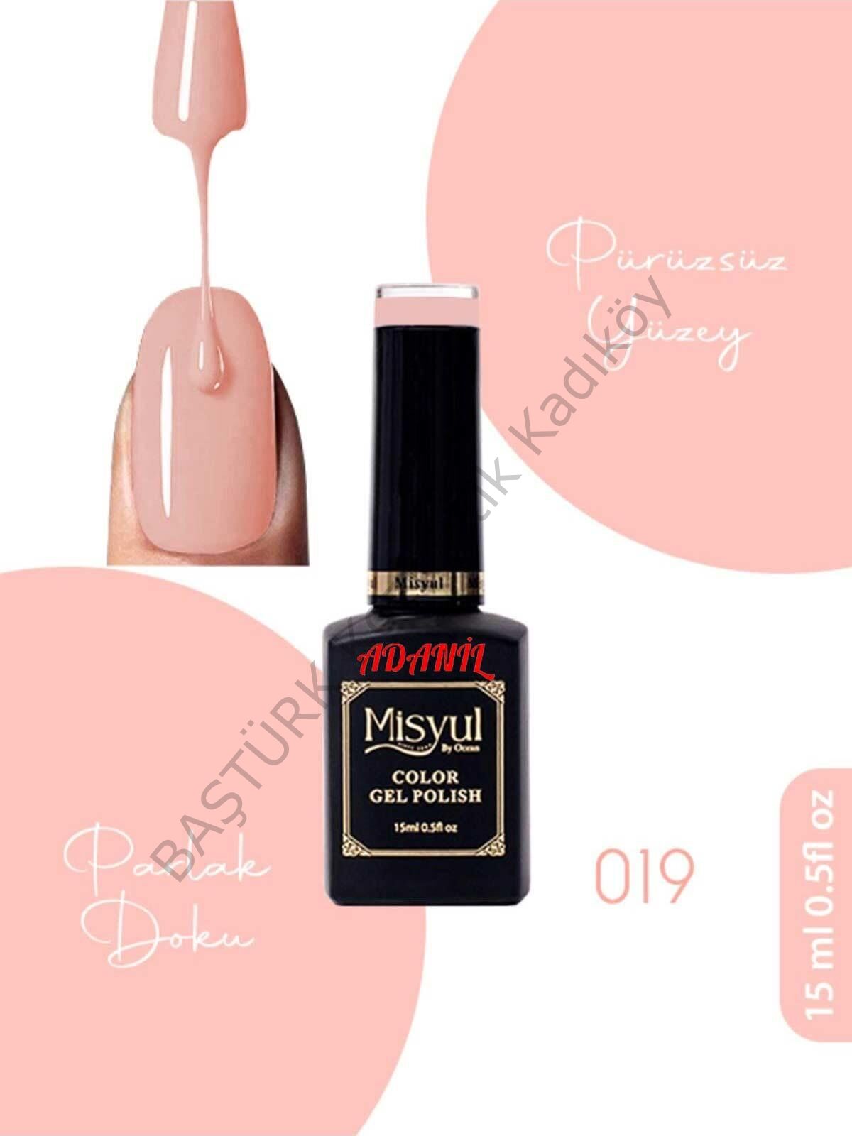 Adanil 15 ml Misyul Profesyonel Kalıcı Oje Mis-019