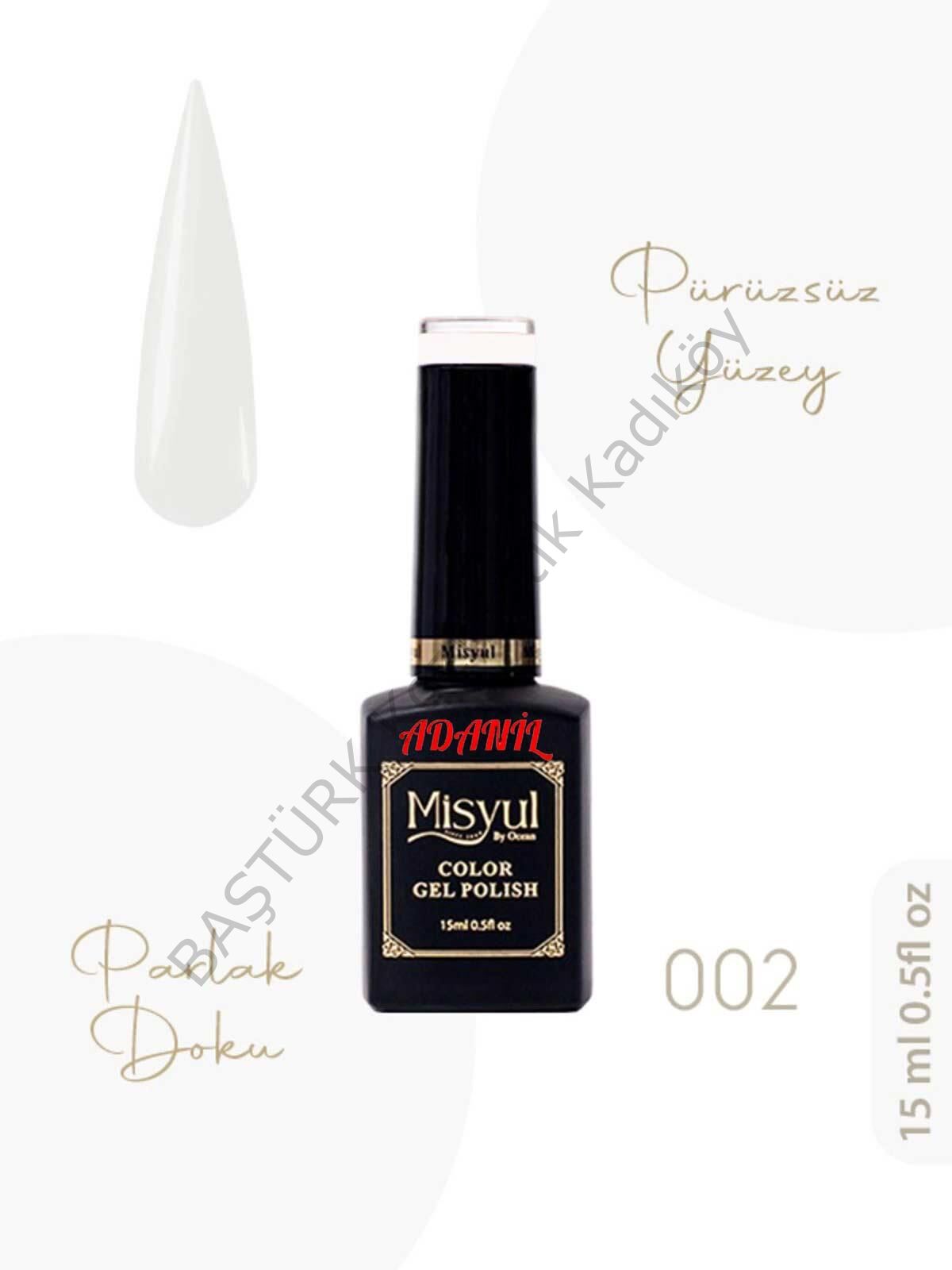 Adanil 15 ml Misyul Profesyonel Kireç Beyazı Kalıcı Oje Mis-002