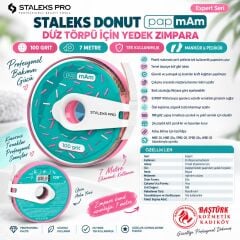 STALEKS EXPERT Donut papmAm Düz Törpüler için Yedek Zımpara 100 Grit