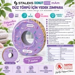STALEKS EXPERT Donut papmAm Düz Törpü için Yedek Blok 240 Grit