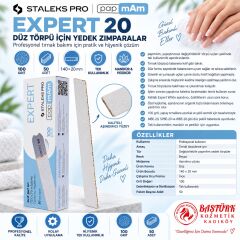 STALEKS EXPERT 20 papmAm Düz Törpü için Yedek Zımparalar 100 Grit (50 adet)