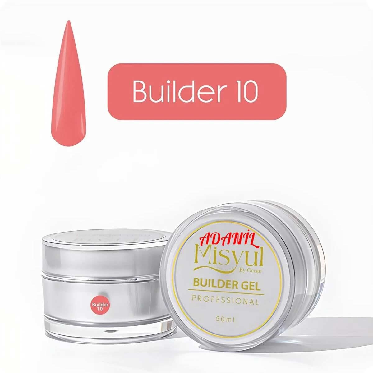 Adanil Misyul Profesyonel Kırmızı Builder Gel 10 50 ml